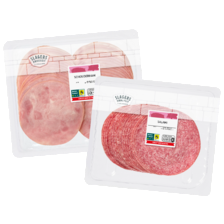 Slagerskwaliteit schouderham of salami
